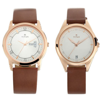 Titan NT17742565WL01 Watch for Couple