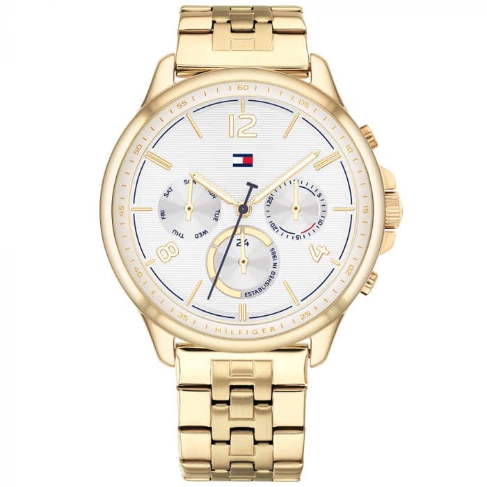 Tommy hilfiger Women Harper Round White Watches - Kamal Watch Company