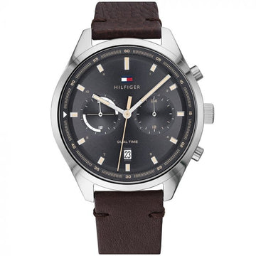 Tommy hilfiger Men Bennett Round Black Watches - Kamal Watch Company