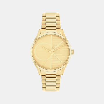 CALVIN KLEIN  Iconic Unisex Gold Analog Stainless Steel Watch 25200346