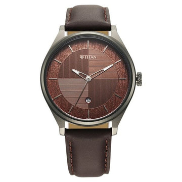 Titan Neo Economy 1802QL02 Leather Strap Watch For Men