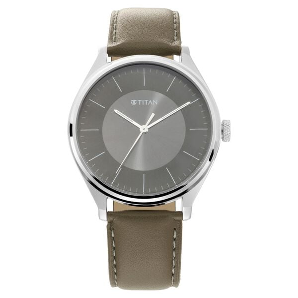 Titan NP1802SL08 Neo Economy Analog White Dial for Men