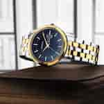 Karishma Blue Dial Brass Strap Watch 1824BM03 - Kamal Watch Company