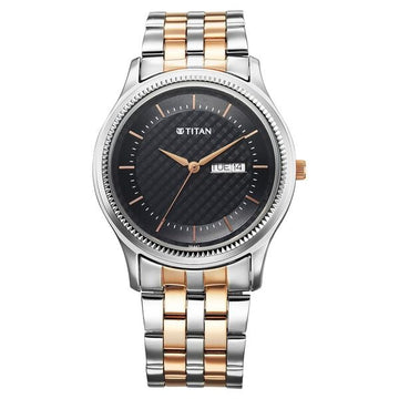 Titan 1824KM02 Stainless Steel Strap Watch For Men