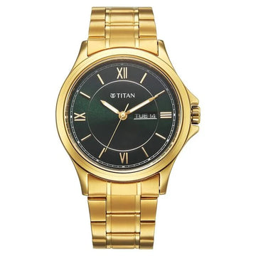 Titan 1870YM01 Karishma Green Dial Watch for Men