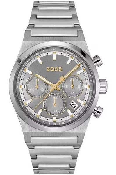 Hugo Boss Chronograph Grey $ Stainless Steel Men's Watch 1514221