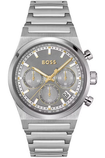Hugo Boss Chronograph Grey $ Stainless Steel Men's Watch 1514221