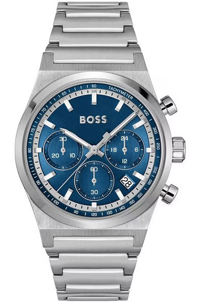 Hugo Boss Chronograph Blue Stainless Steel Men's Watch 1514250