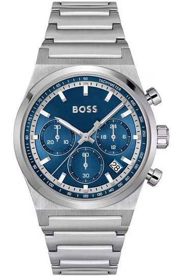 Hugo Boss Chronograph Blue Stainless Steel Men's Watch 1514250