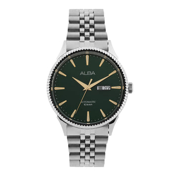 AL4235X1 Emerald Green Silver Strap Mechanical-AL4235X1