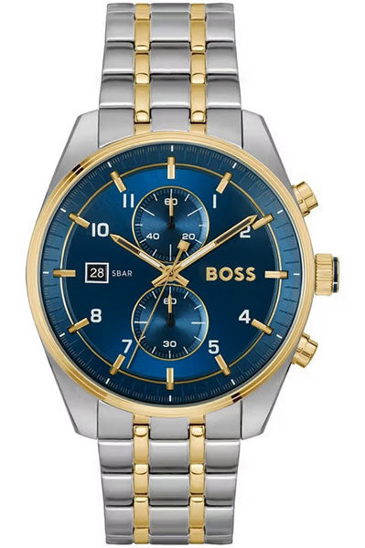 Hugo Boss Chronograph Blue Stainless Steel Men's Watch 1514247
