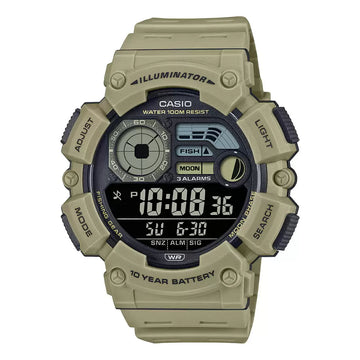 Casio Youth Men Quartz Brown Dial Digital Resin Watch D351