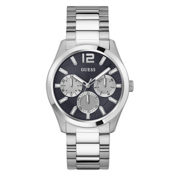 Guess Men's Wristwatch Zen Stainless Steel Silver GW0707G1