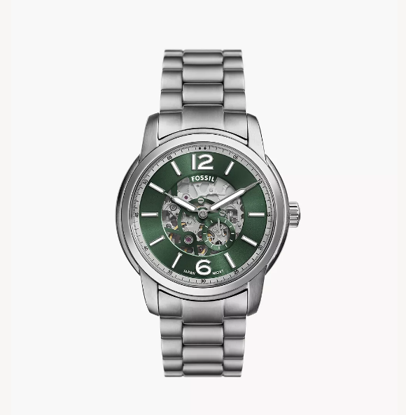 FOSSIL ME3262 Heritage Automatic Stainless Steel Watch