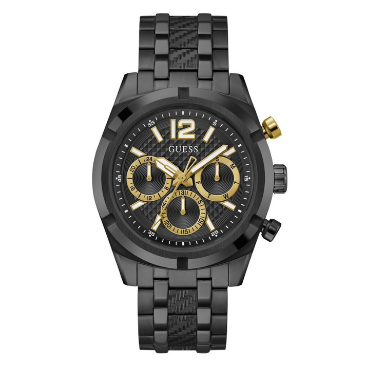 Guess Men's Wristwatch Resistance Stainless Steel Black GW0714G4