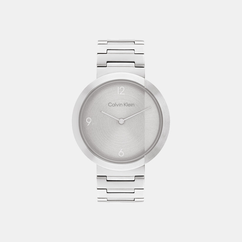 Unisex Silver Analog Stainless Steel Watch 25200289