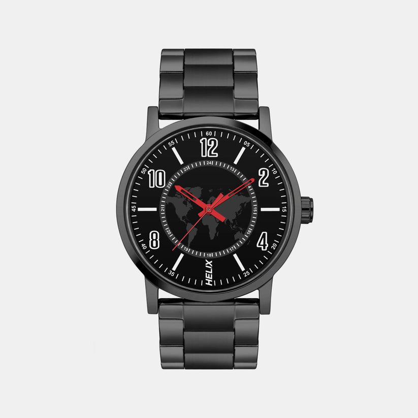 Male Black Analog Stainless Steel Watch TW035HG12 TW035HG12