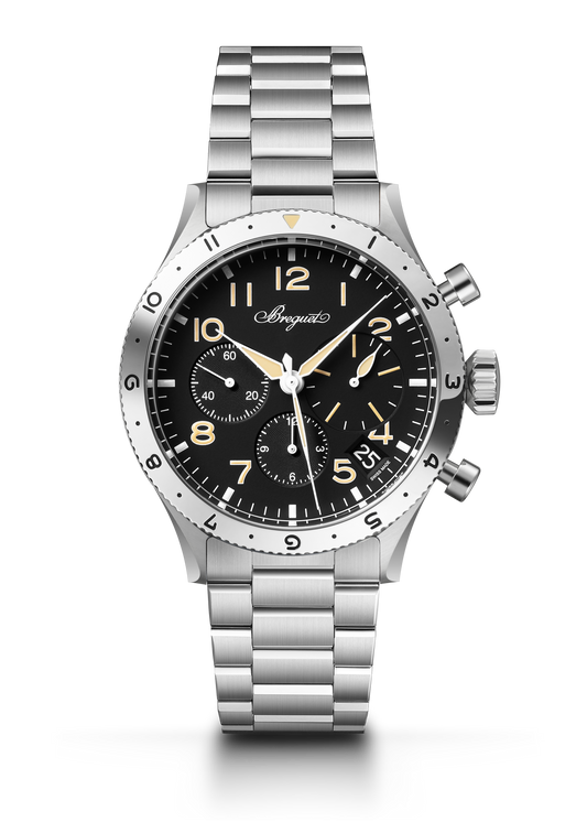 Breguet Type XX Chronographe 2067 2067ST/92/SW0 – front view on steel bracelet
