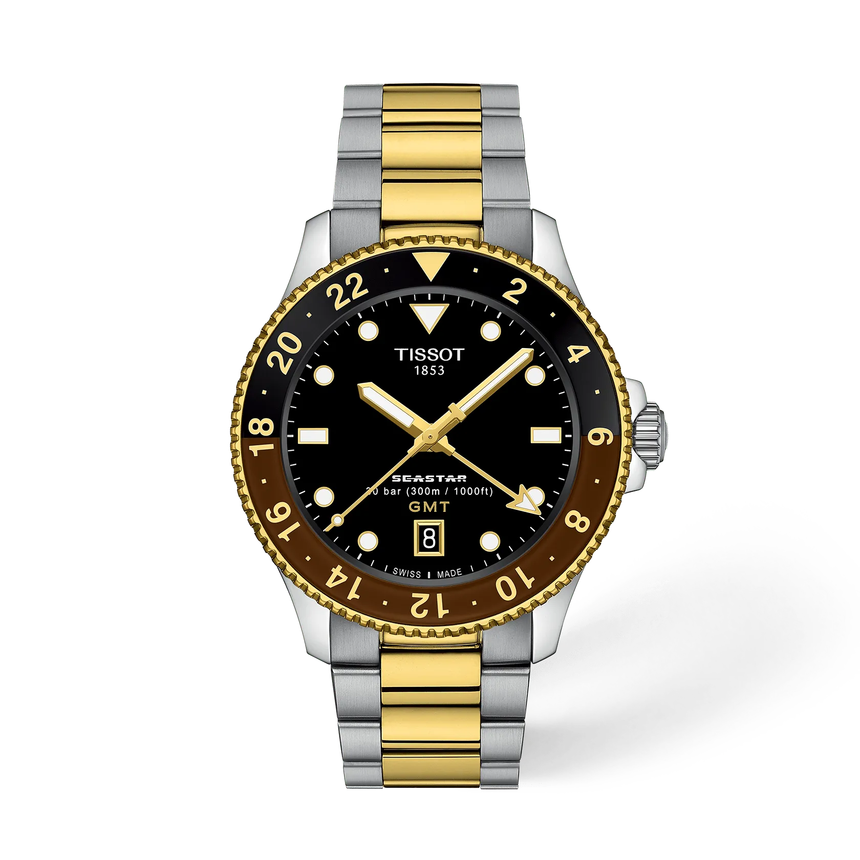 Tissot Seastar 1000 GMT 40mm T120.852.22.051.00 Watch for Men
