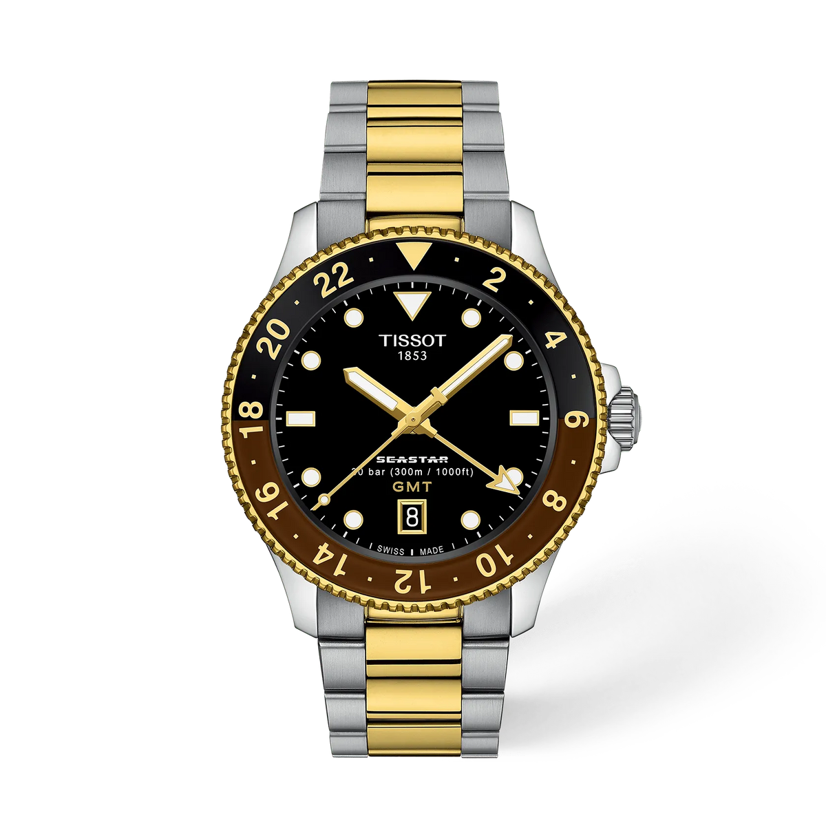 Tissot Seastar 1000 GMT 40mm T120.852.22.051.00 Watch for Men - front view