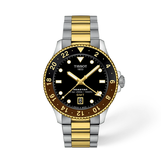 Tissot Seastar 1000 GMT 40mm T120.852.22.051.00 Watch for Men - front view