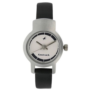 Fastrack NP2298sl04 Quartz Analog Silver Dial for Women