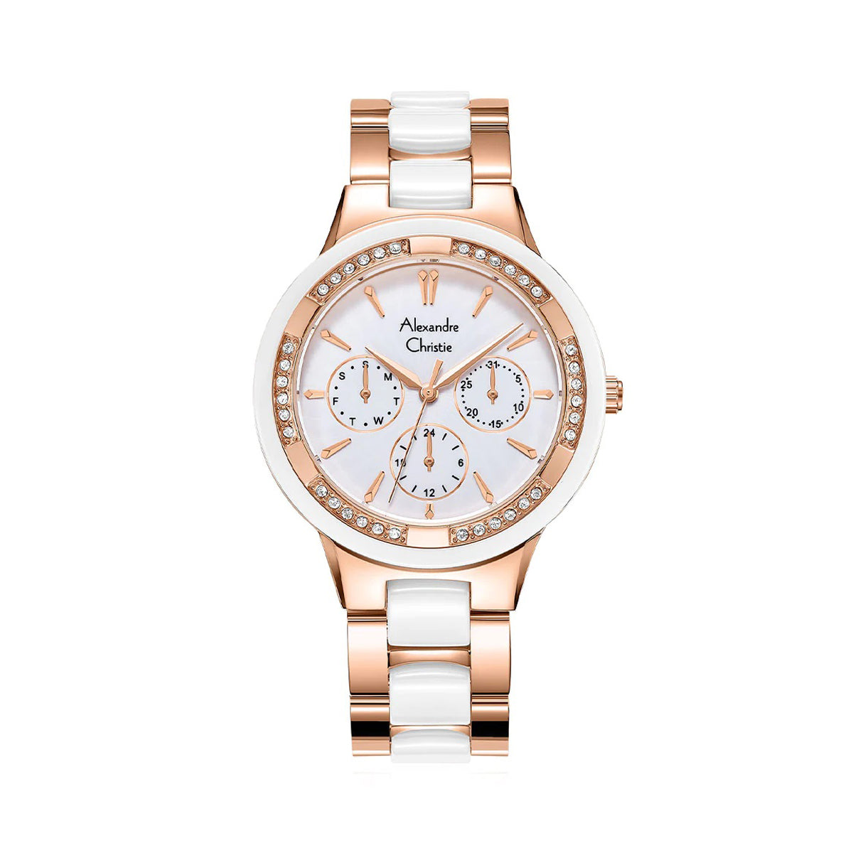 Alexandre Christie 2299BFBRGSL Multifunction Watch for Women