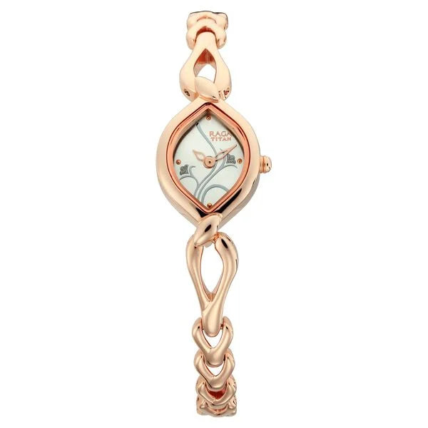 Titan NT2455WM01 Quartz Analog Silver Dial Women's Watch