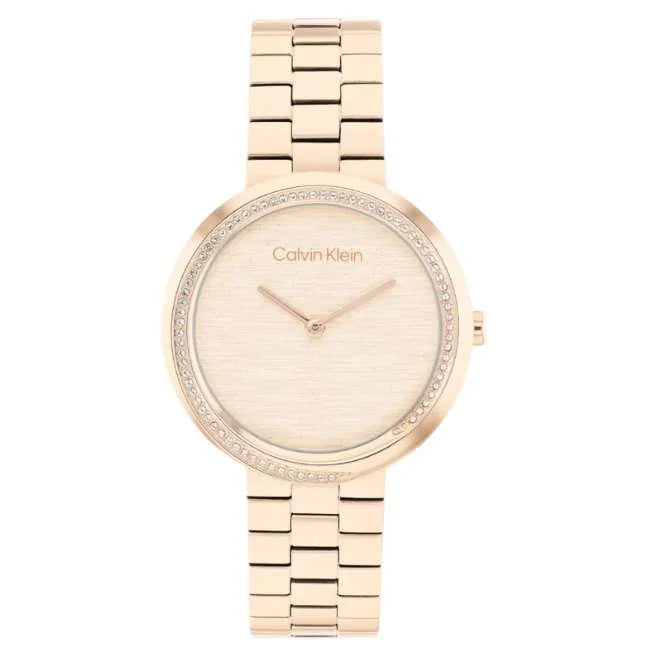 Calvin Klein 25100166 TWISTED BEZEL Gold Women's Watch