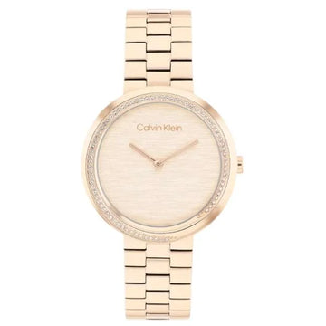 Calvin Klein 25100166 TWISTED BEZEL Gold Women's Watch