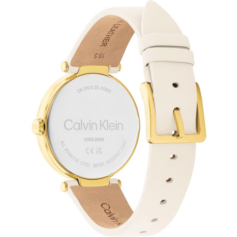 Ladies Calvin Klein Leather Strap Watch - Kamal Watch Company