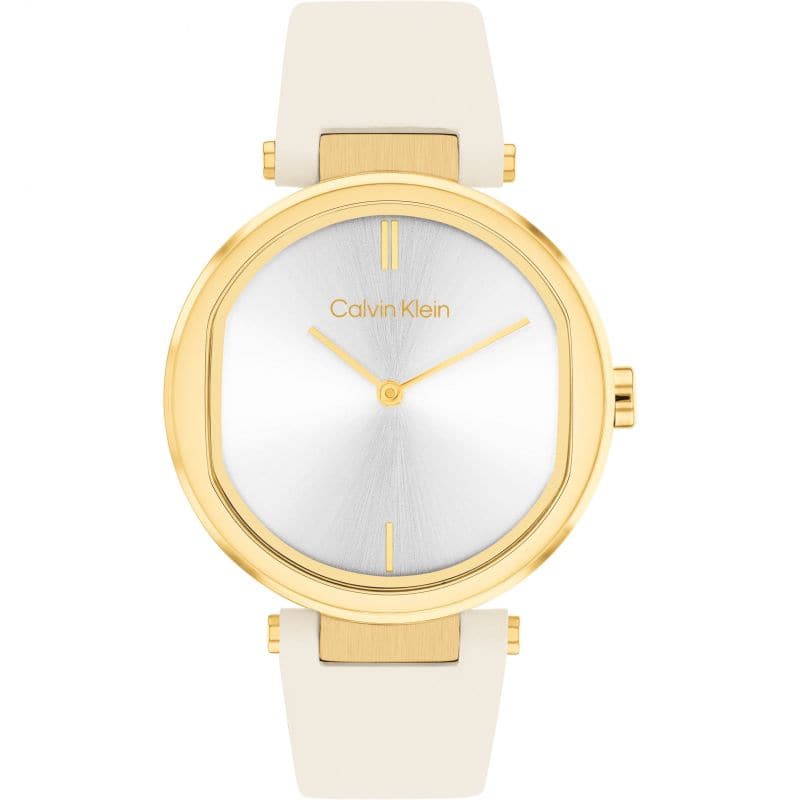 Ladies Calvin Klein Leather Strap Watch - Kamal Watch Company