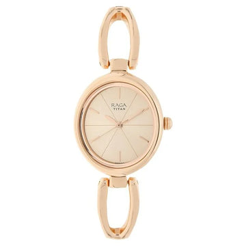 Titan NT2579WM01  Raga Viva Rose Gold Dial Women's Watch