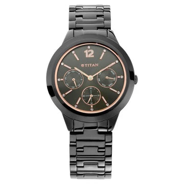 Titan NT2588NM01 Workwear Anthracite Dial Watch for Women