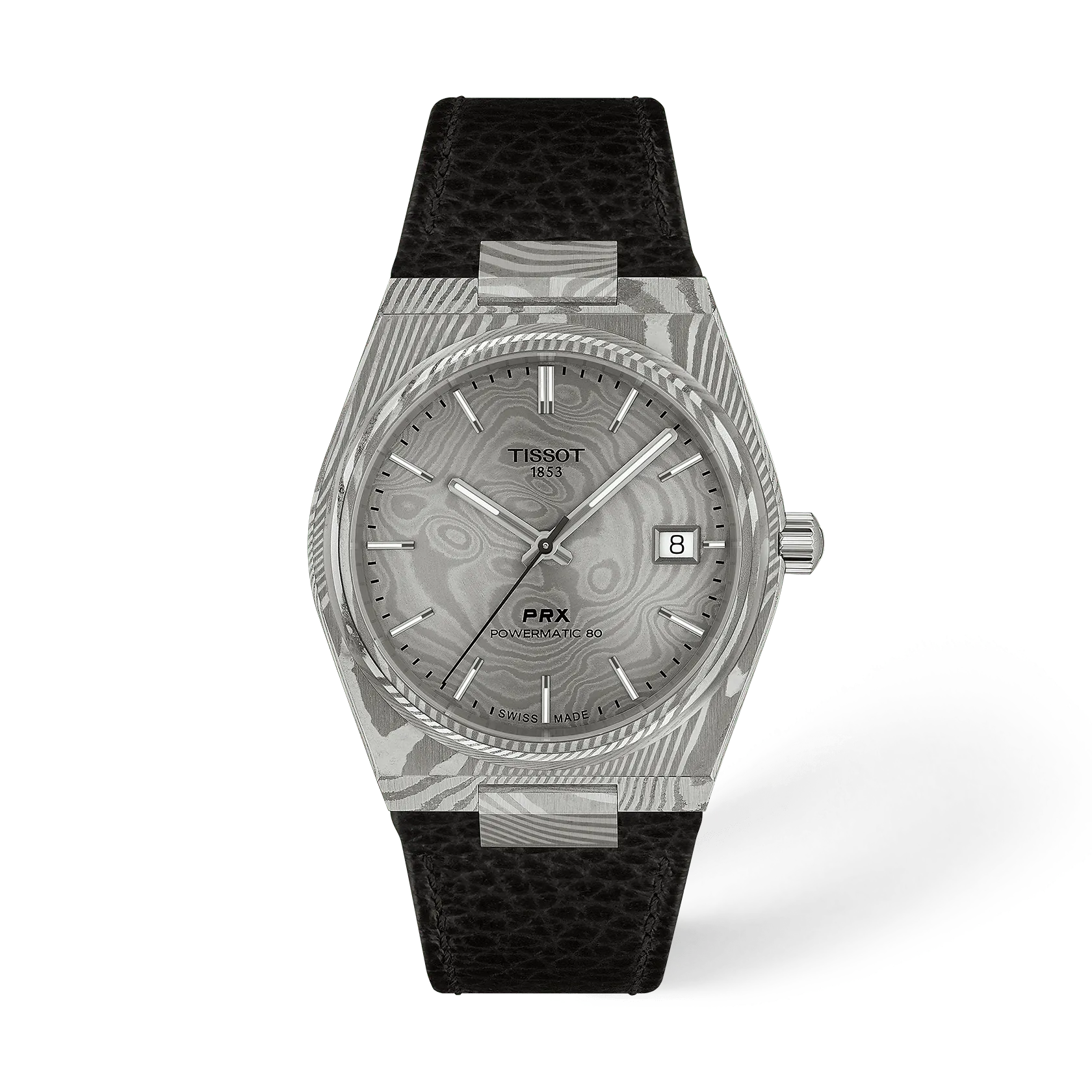 Tissot PRX Damascus Steel 38mm T137.807.96.081.00 Unisex Watch