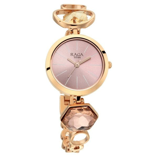 Raga Women's Grace Mother of Pearl Dial & Ornate Bracelet