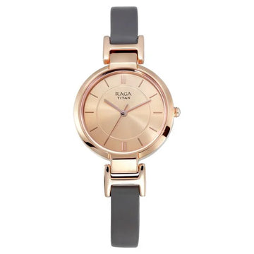 Titan NT2608WL01 Raga Viva Rose Gold Dial Women's Watch