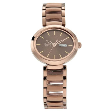 Titan NT2620QM01 Raga Viva Brown Dial Watch for Women