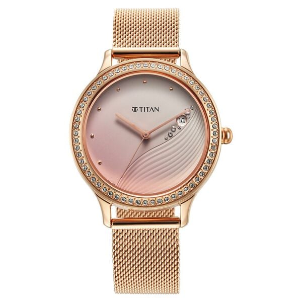 Titan NT2634WM05 Purple Glam It Up Pink Dial Women's Watch