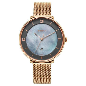 Titan NT2651WM10 Workwear Mother of Pearl Dial Watch for Women