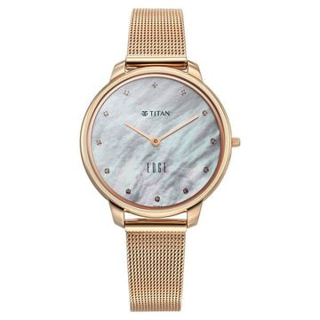 Titan Edge Metal Ladies Allure Quartz Watch For Women