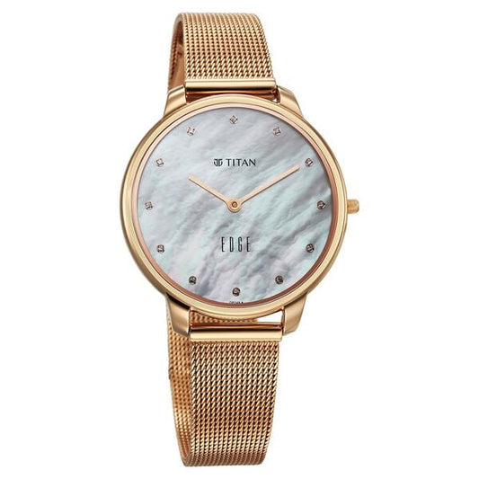 Titan Edge Metal Ladies Allure Quartz Watch For Women