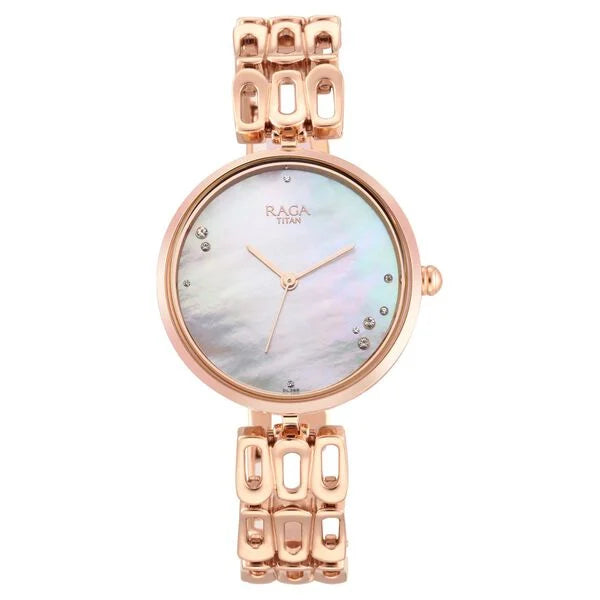 Titan NT2659WM01 Raga Chic Mother of Pearl Dial Women's Watch