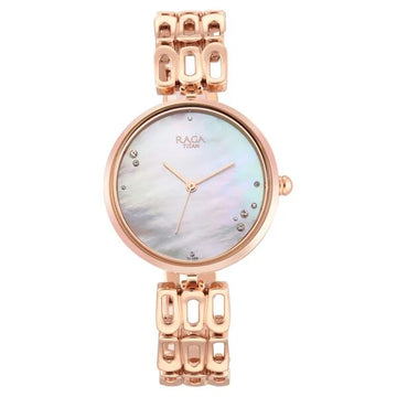 Titan NT2659WM01 Raga Chic Mother of Pearl Dial Women's Watch
