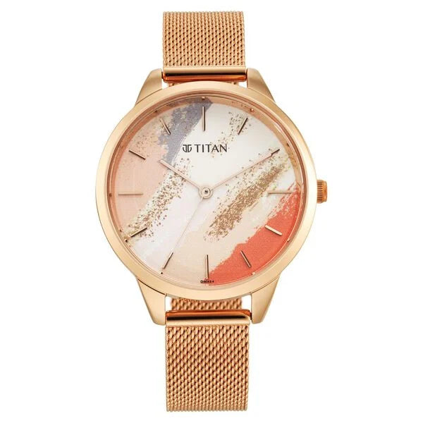 Titan NT2664WM01 Purple Glam it Up Watch for Women