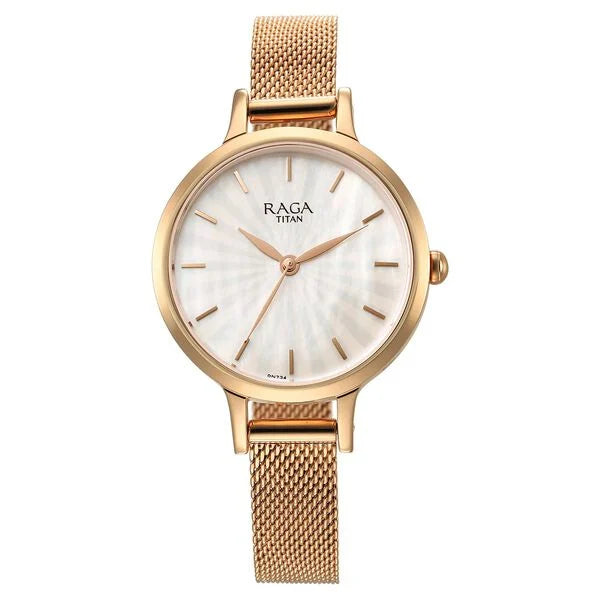 Titan NT2666WM01 Raga Power Pearls Watch for Women
