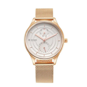 Titan NT2670WM07 Neo Workdays Silver Dial Women's Watch
