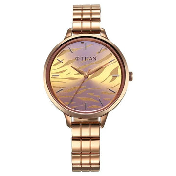Titan 2703WM01 Secluded Quartz Analog Rose Gold Dial Women's Watch