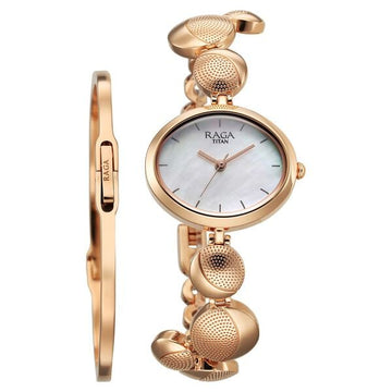 Titan Raga Power Pearls NS2721WM01F Watch For Women