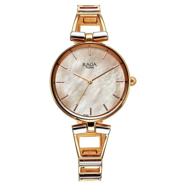 Titan NT2747KM01 Raga Ascend Mother of Pearl Dial Women's Watch